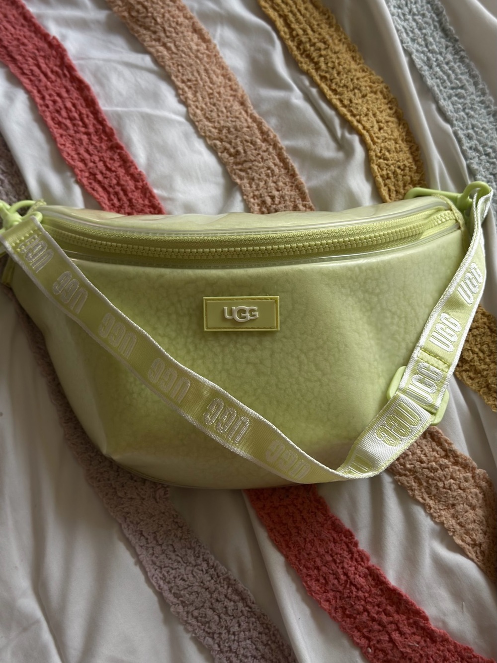 Neon Lime Green Crossbody Belt Bag